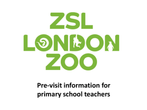 ZSL London Zoo pre-visit Primary Teacher resource pack 2015-16