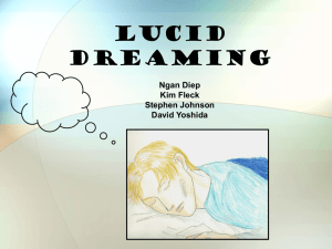 Group 9: Lucid Dreaming