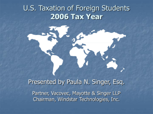 US Tax Advice for International Students