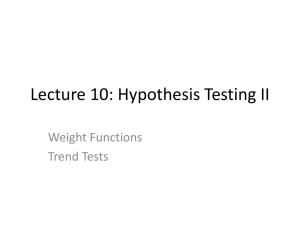 Lecture 10: Hypothesis Testing II