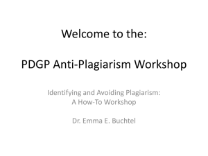 Anti-Plagiarism Lecture Powerpoint Slides