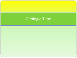 Geologic Time - Rowan County Schools