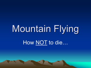 Mountain Flying - Aviation Human Factors