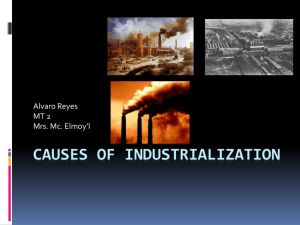 Causes of industrialization