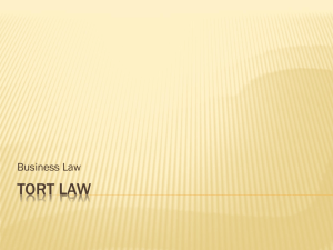 Tort Law - Intentional Torts