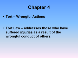 Chapter 4_Torts_PowerPoint
