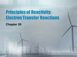 Principles of Reactivity: Electron Transfer Reactions