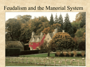 22 Feudalism and the Manorial System