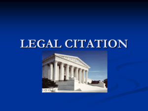 Guide to Legal Citation