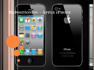 Repositioning – Apple iPhone