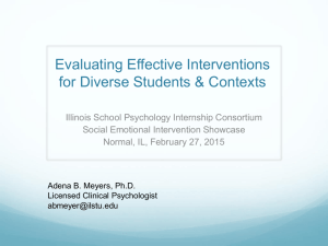 Evaluating Effective Interventions for DIverse Students & Contexts