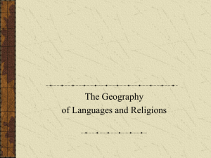 Religion and Language Powerpoint