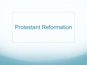 Protestant Reformation - Warren County Schools