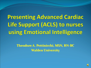Presenting Advanced Cardiac Life Support using Emotional