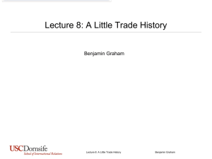 Lecture 8: A Little Trade History