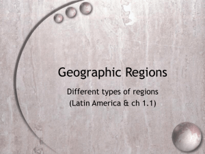 Geography Regions PPT slides