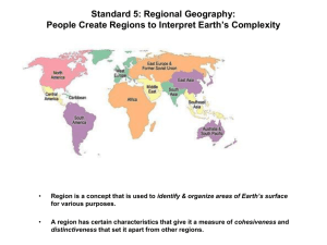 standard 5 - Regional Geography