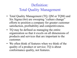 Definition: Total Quality Management
