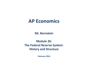 Module 26 - The Federal Reserve System