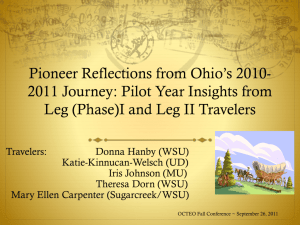 Pioneer Reflections from Ohio's 2010