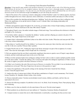 an analysis of the tragic elements in the awakening a book by kate chopin Kate chopin's short stories summary and analysis of the story of the imagery of which symbolically associates louise's private awakening with the beginning of life in the spring in the first paragraph of the story of an hour, chopin uses the term heart trouble primarily in a. an analysis of the tragic elements in the awakening a book by kate chopin Kate chopin's short stories summary and analysis of the story of the imagery of which symbolically associates louise's private awakening with the beginning of life in the spring in the first paragraph of the story of an hour, chopin uses the term heart trouble primarily in a.