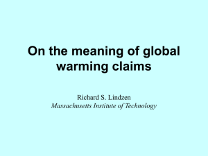 On the meaning of global warming claims