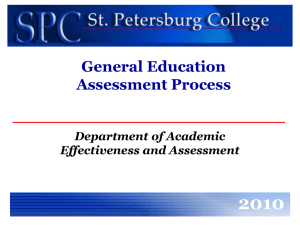 General Education Assessment Process