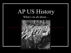 AP US History - Buncombe County Schools