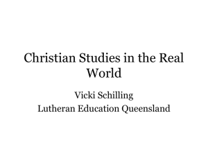 Christian Studies in the Real World