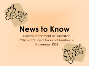 News to Know - Florida Department of Education