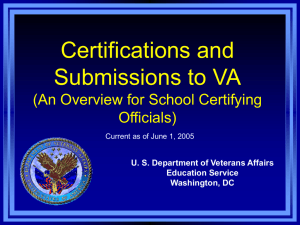 ABCs of VA Certification presentation