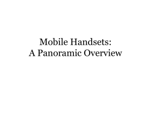 Mobile Handsets - Computer Science and Engineering