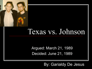 Texas vs. Johnson - SCOTUS-Case