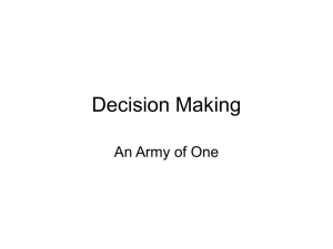 Decision Making (Handouts).