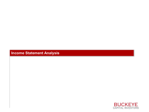 Income Statement - Buckeye Capital Investors