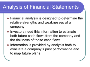 Analysis of Financial Statements PPT