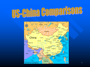 US-China Comparison - Wright State University