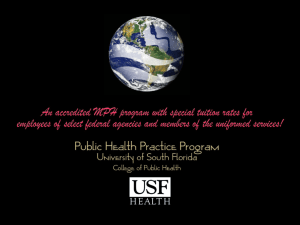 Public Health Practice Program - USF Health