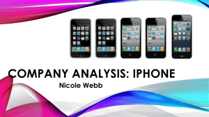 Apple*s IPhone Company Analysis