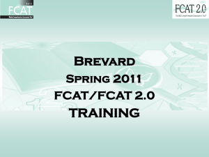2011 Spring FCAT Training Final 1.31.11