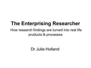 The Enterprising Researcher - innovate