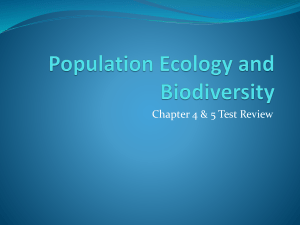 Population Ecology and Biodiversity