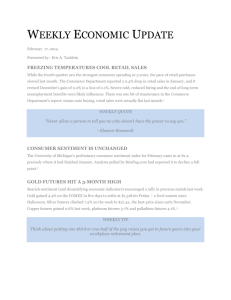 weekly economic update - Connecticut Capital Management Group