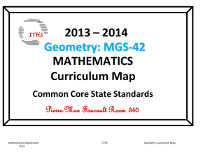 MGS42 Geometry Term 2 Curriculum Map