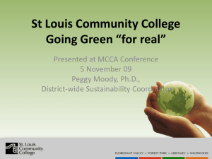 Going Green “for real” - St. Louis Community College