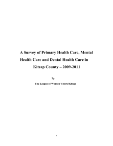 2011 Health Survey - League of Women Voters of Kitsap County