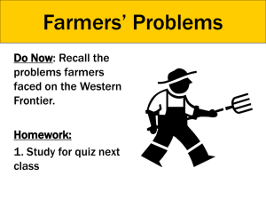 Farmers' Problems