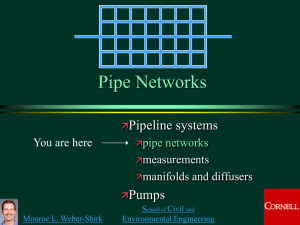 Pipe Networks - NRCS Irrigation ToolBox