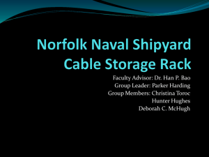 Norfolk Naval Shipyard Cable Storage Rack