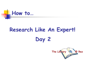 how to research like an expert